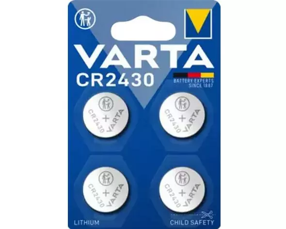 Varta Knopfzelle CR2430 , 4 Stück