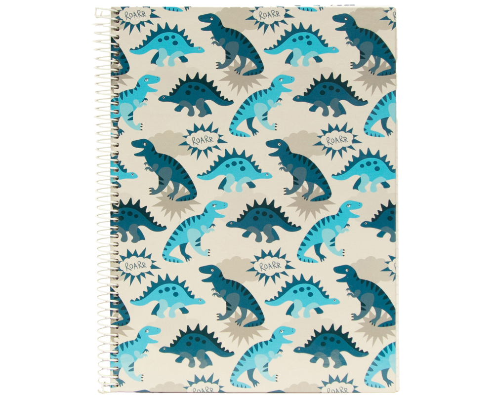 ANCOR Spiralbuch Hardcover A4 129014 B'Log Dino, kariert 80 Blatt