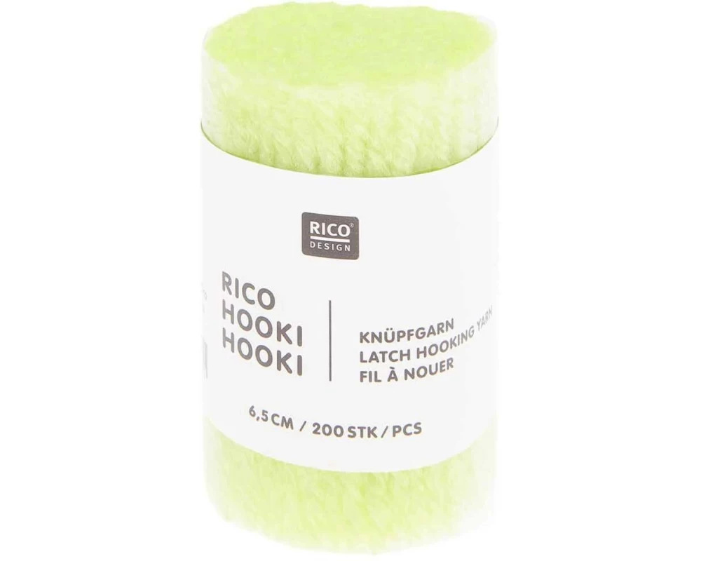 Rico Design Hooki Knüpfgarn Neongelb