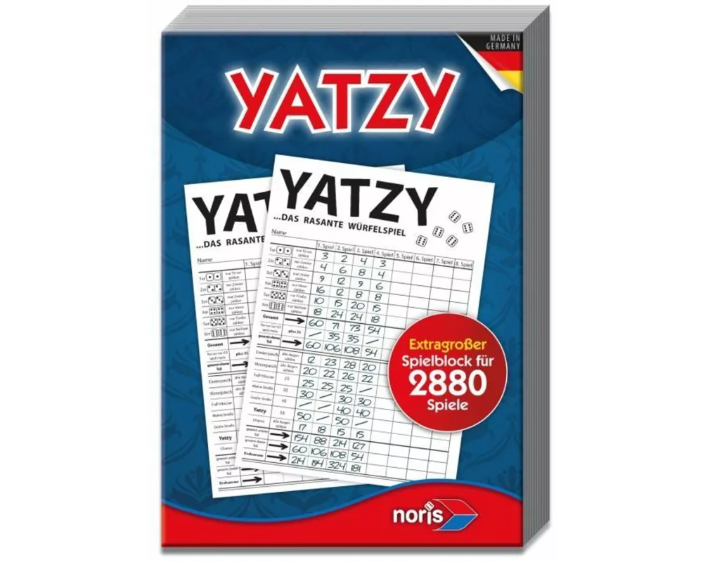 Knubbel Yatzy - extra großer Spielblock