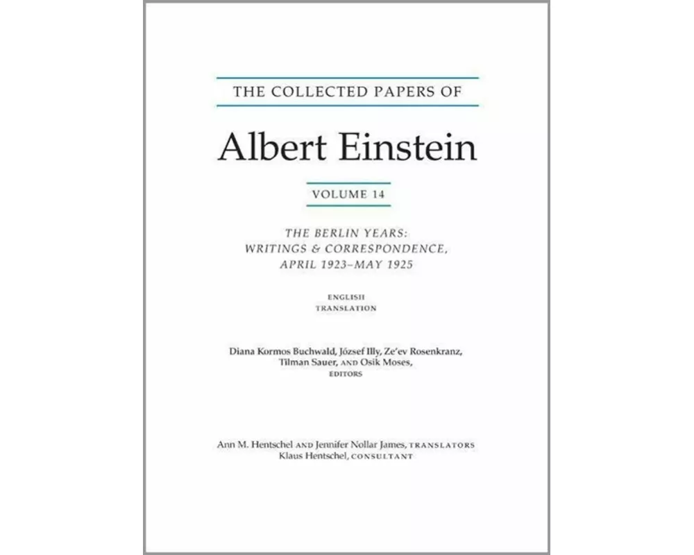 The Collected Papers of Albert Einstein, Volume 14 (English)