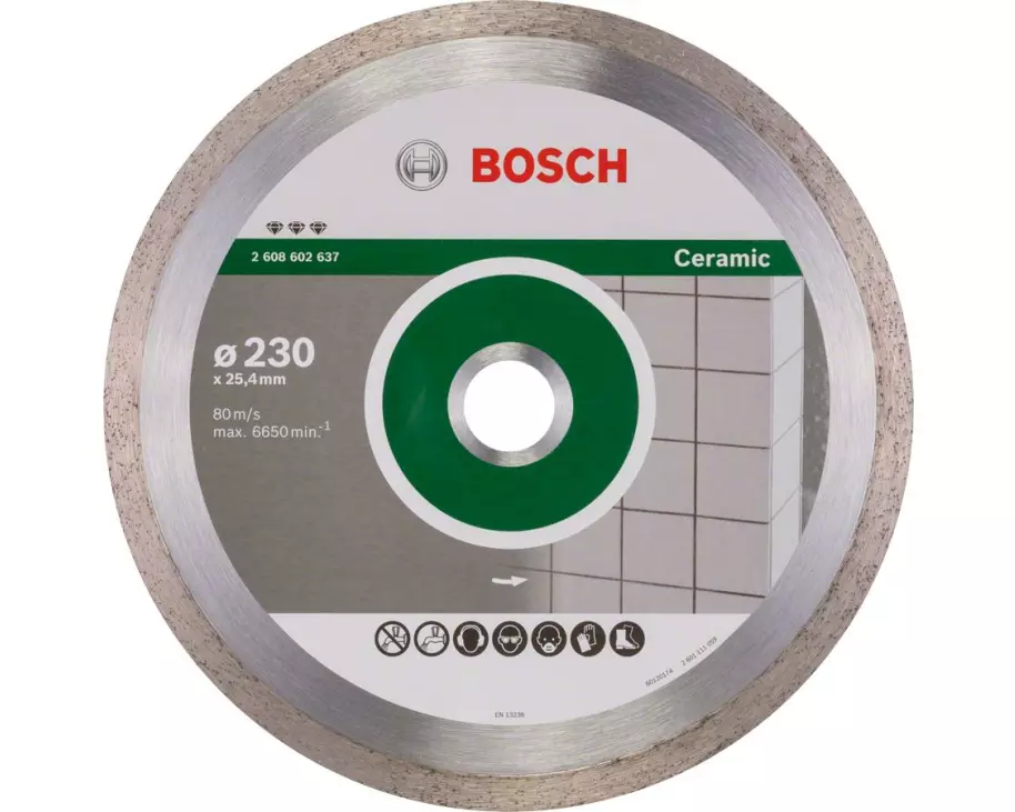 Bosch Professional Diamanttrennscheibe Best for Ceramic, 230 x 2.4 x 10 mm