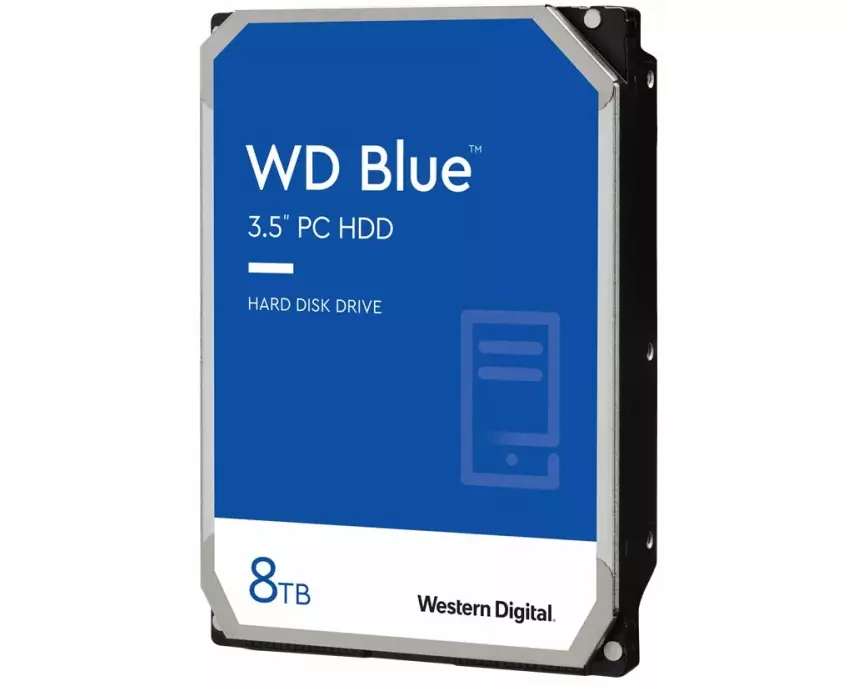 WD Blue 8TB SATA 6Gb/s HDD internal 3.5inch serial ATA 128MB cache 5640 RPM RoHS compliant Bulk