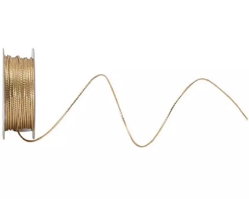 Spyk Kordelband Lurexa-Kordel 1 mm x 7 m, Gold