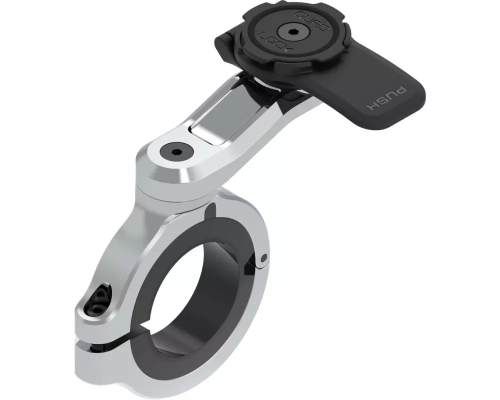 Quad Lock Motorcycle Handlebar Mount Pro Chrome – Large