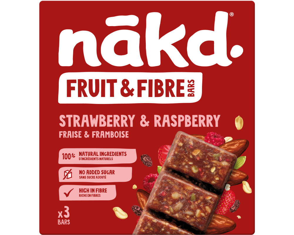 NAKD Strawberry-Raspberry 2515 44g, 3 Stk.