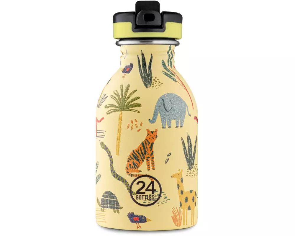 24Bottles Trinkflasche Urban mit Sportdeckel 250 ml, Jungle Friends
