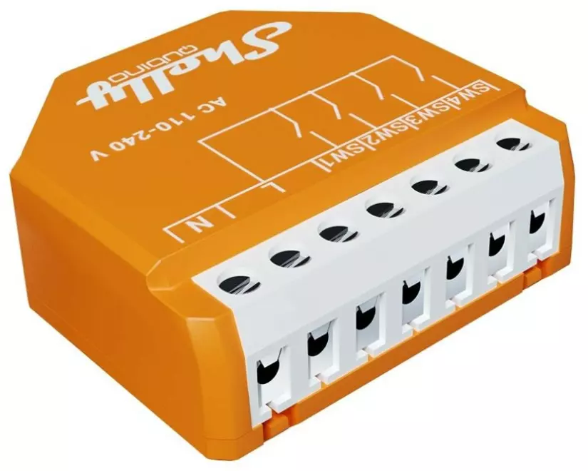 Shelly Funk-Tasterschnittstelle Qubino Wave i4 4-fach