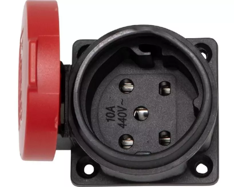 Brennenstuhl Einbausteckdose T15 IP55 Rot / Schwarz