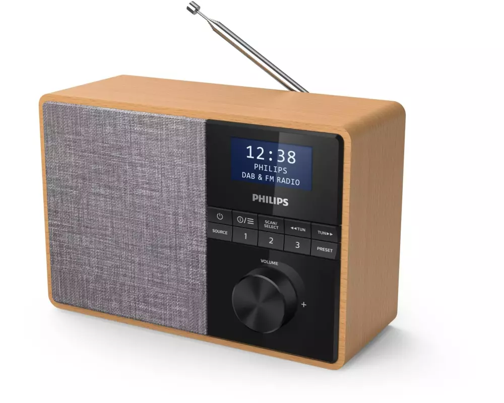 Philips DAB+ Radio TAR5505 Braun/Grau