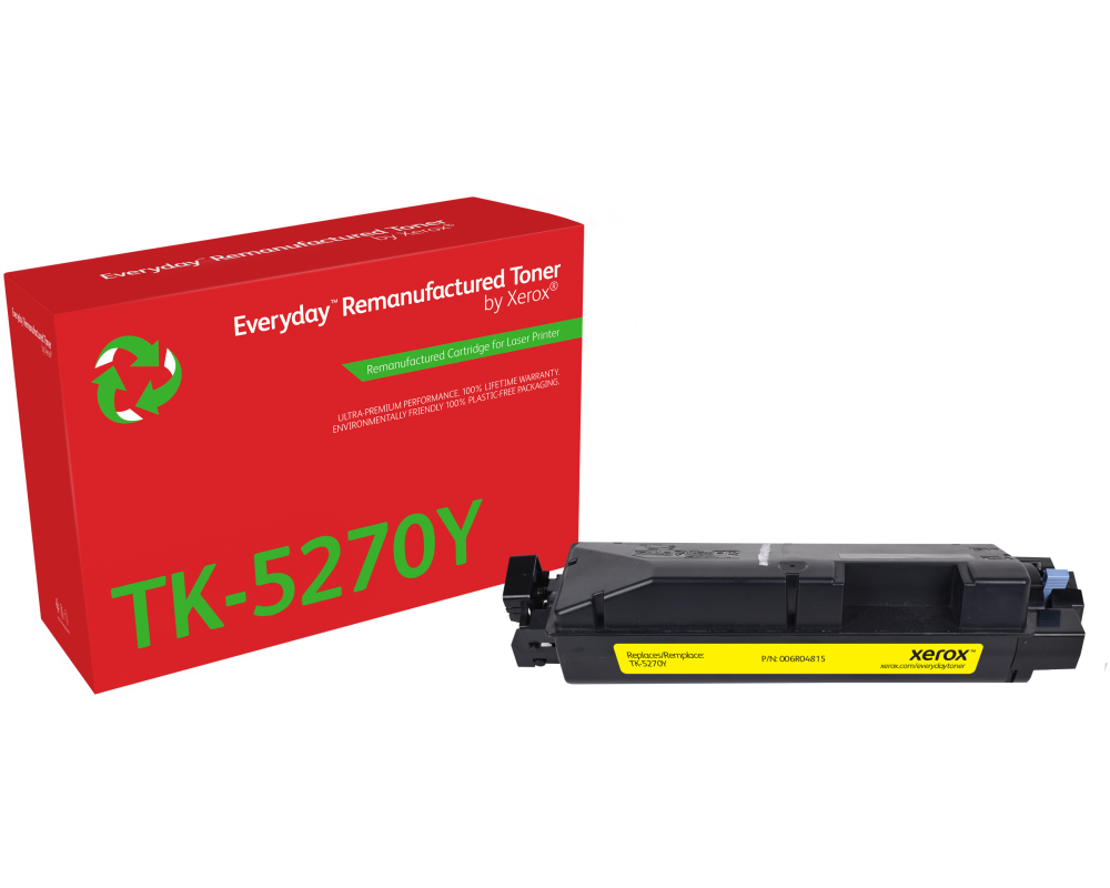 Everyday™ Gelb wiederaufbereiteter Toner von Xerox, kompatibel mit Kyocera TK-5270Y, Standardkapazität