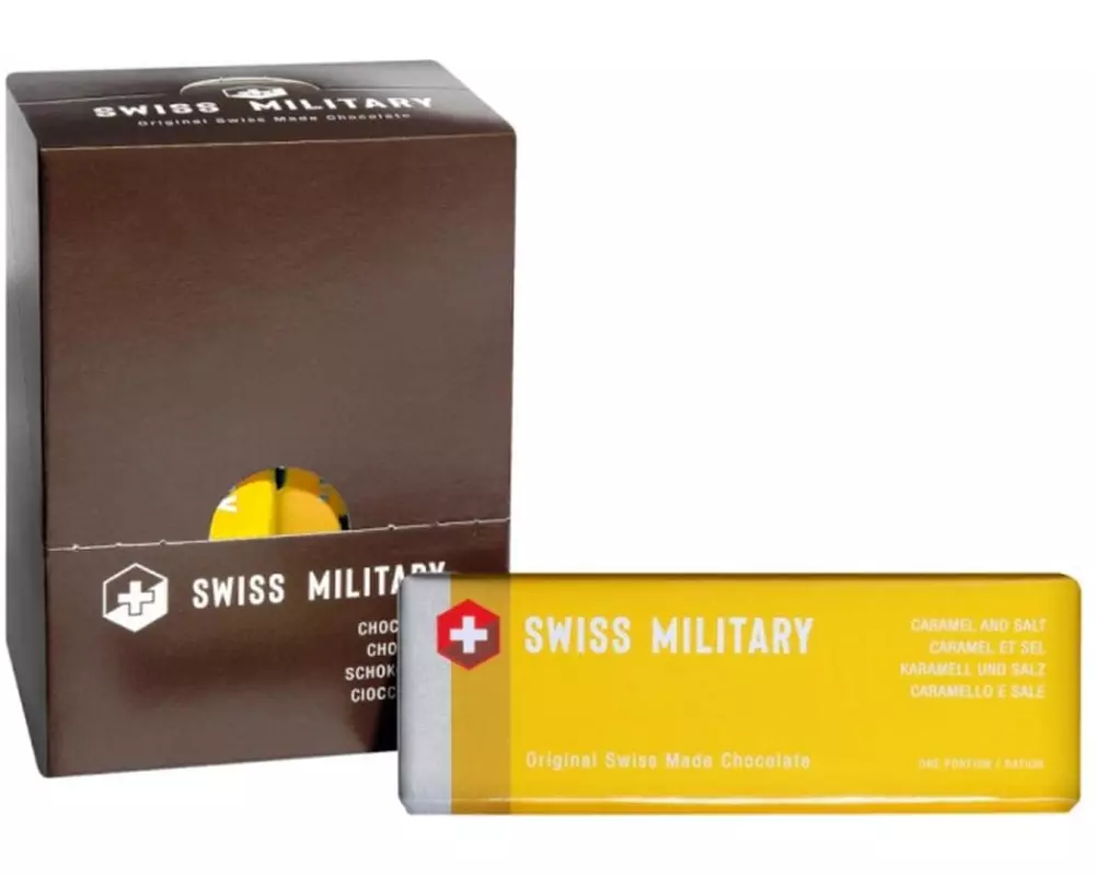 Swiss Military Schokolade Karamell und Salz 18 x 50 g