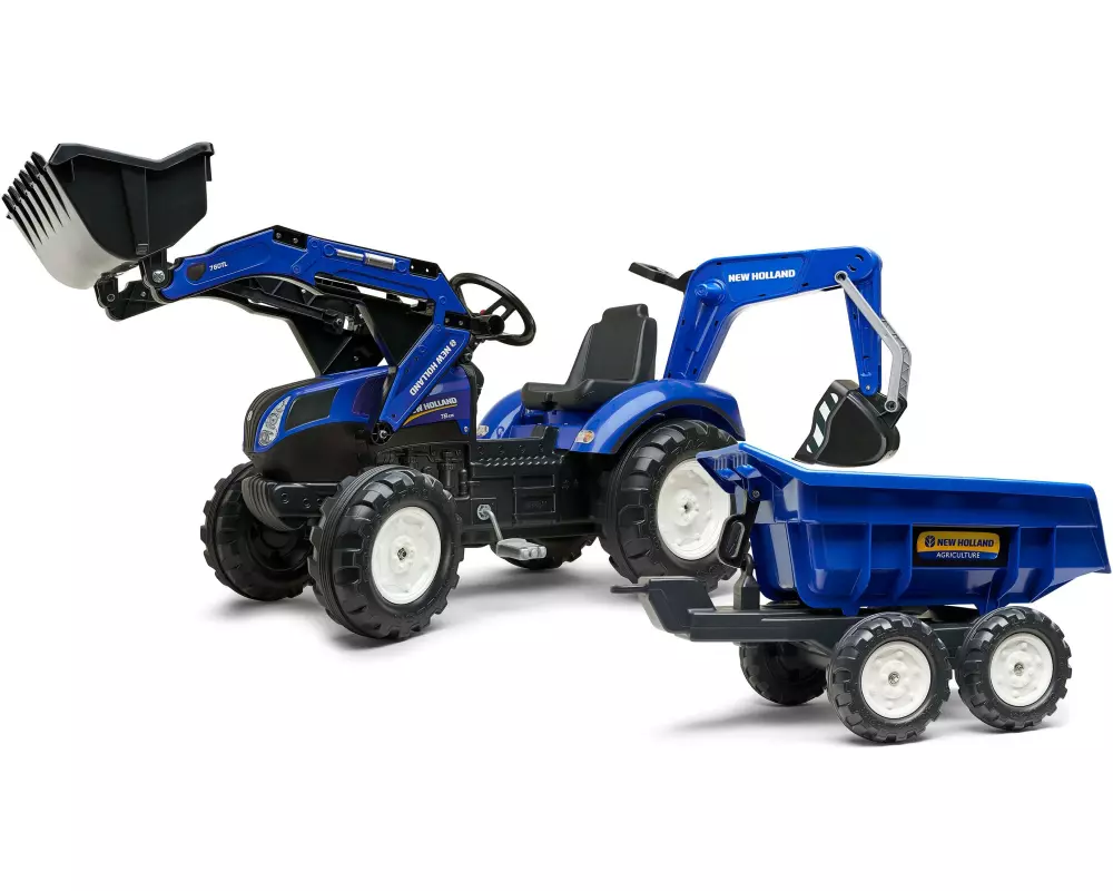 Falk New Holland Traktor + Anh. XXL
