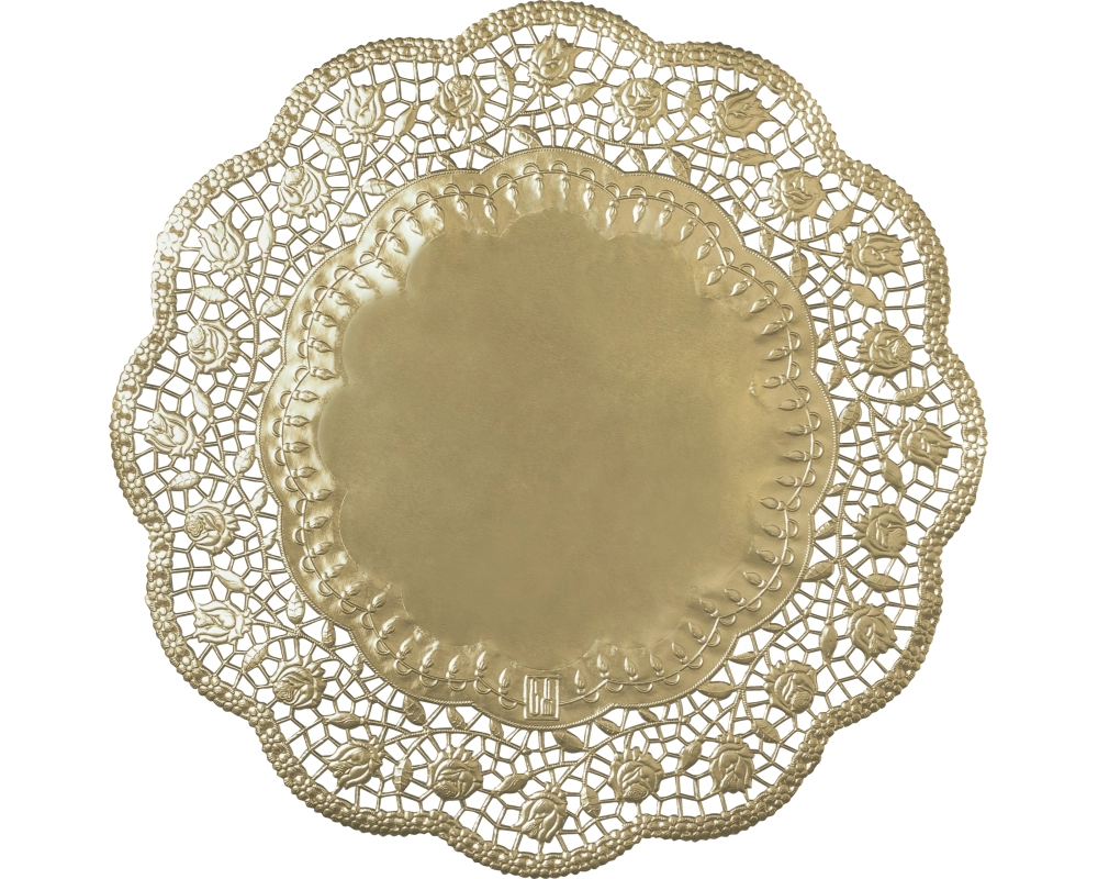 DEMMLER Tortenspitzen rund 3621390425 36cm, 4 Stück gold