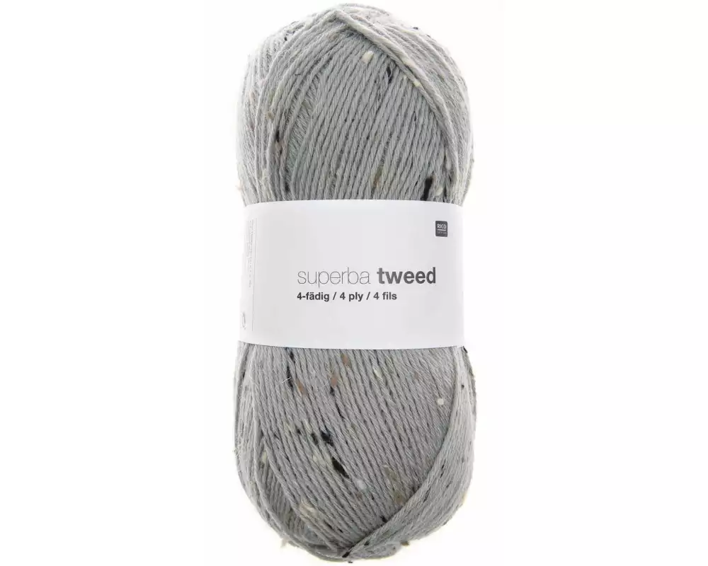 Rico Design Wolle Soft Tweed für Socken 4-fädig, 100 g, Mauve