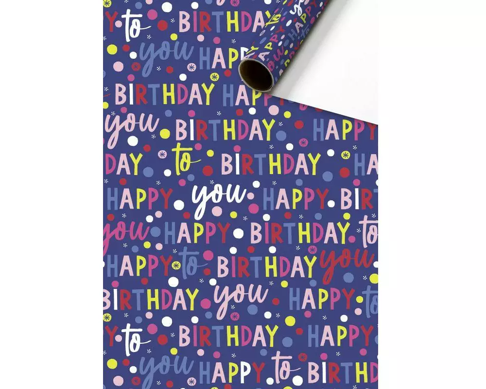 Stewo Geschenkpapier Benoni Dunkelblau, 70 x 200 cm