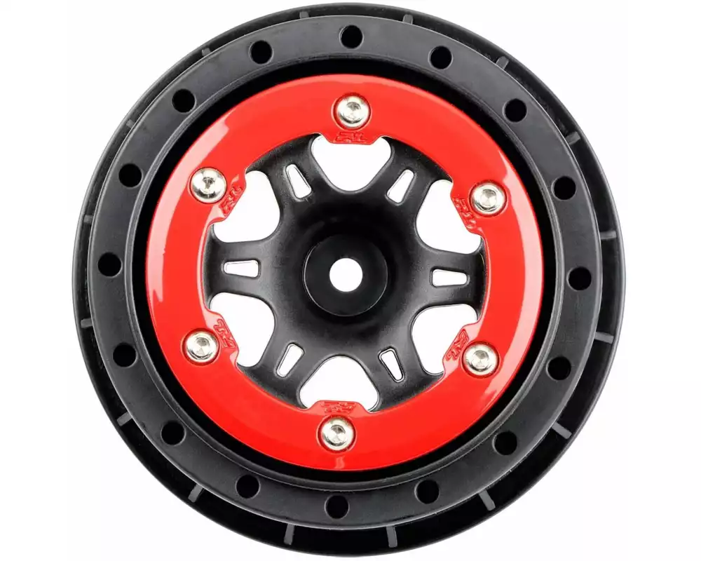 Proline Felgen 2.2/3.0" Split Six Hinten, Rot/Schwarz 2 Stück