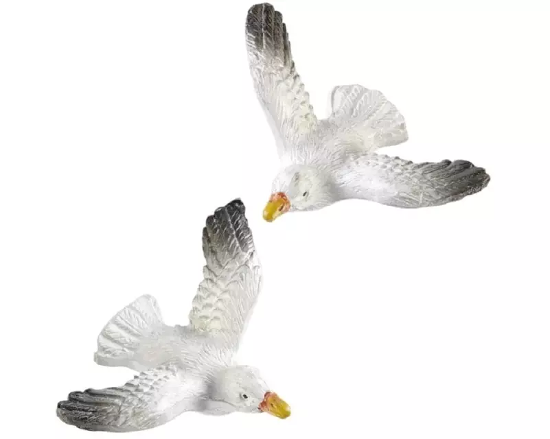 HobbyFun Mini-Tier Möwe 3 x 1.5 cm