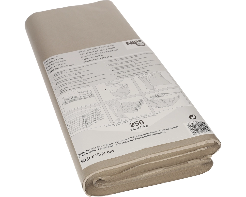 NEUTRAL Seidenpapier Nips 28g 0.5m 818730201 seidenmatt, braun