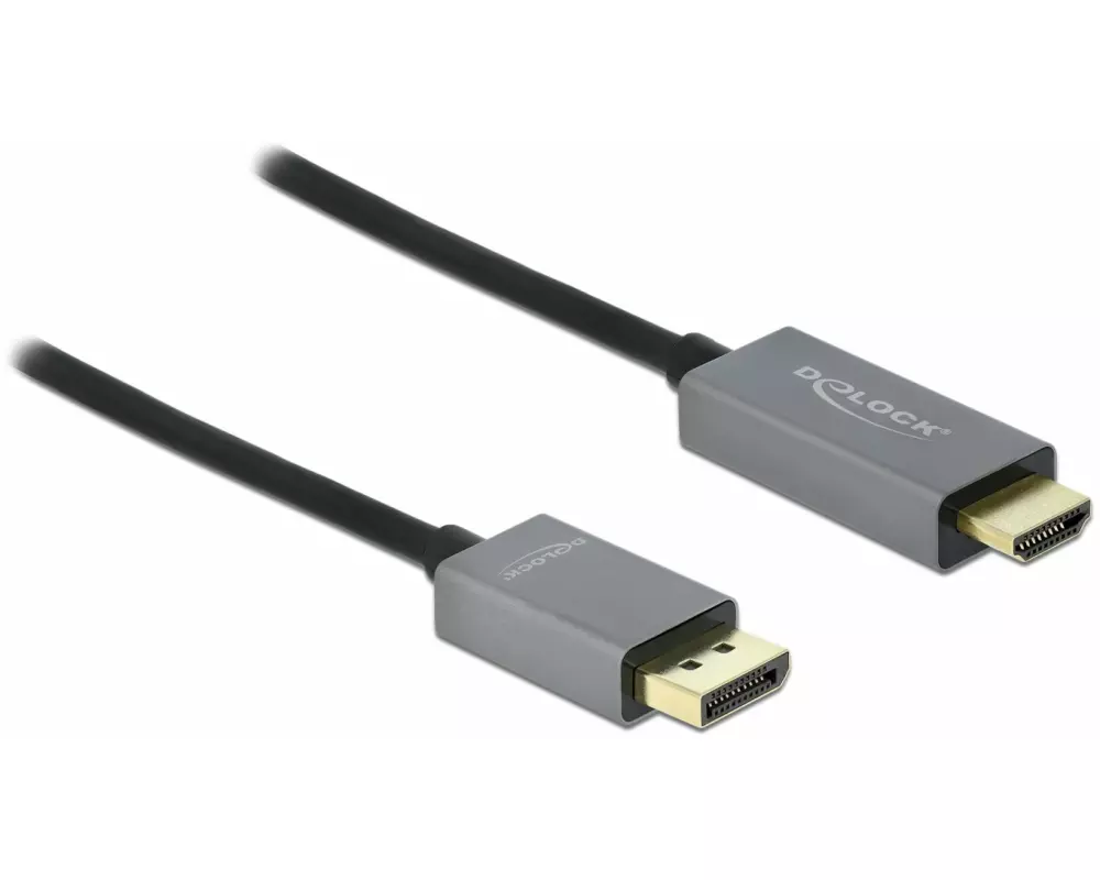 Delock Kabel DisplayPort 1.4 - HDMI, 4K 60 Hz, HDR 1m