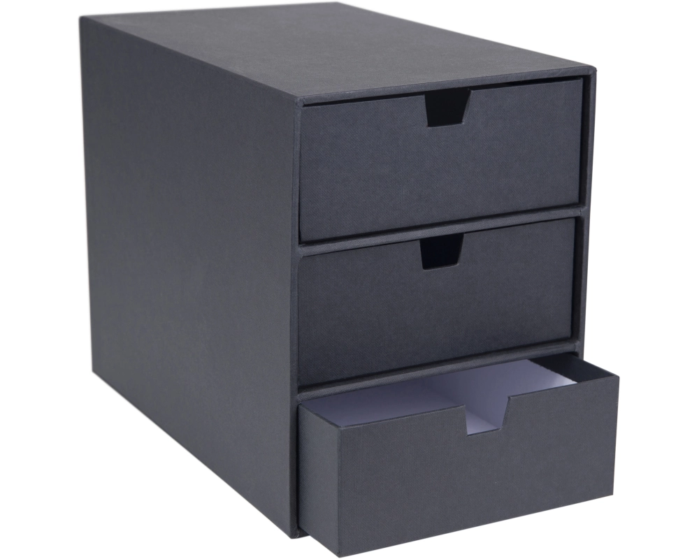 BIGSO BOX OF SWEDEN Schubladenbox Ingrid 15751600 3 Schubladen, dunkelgrau