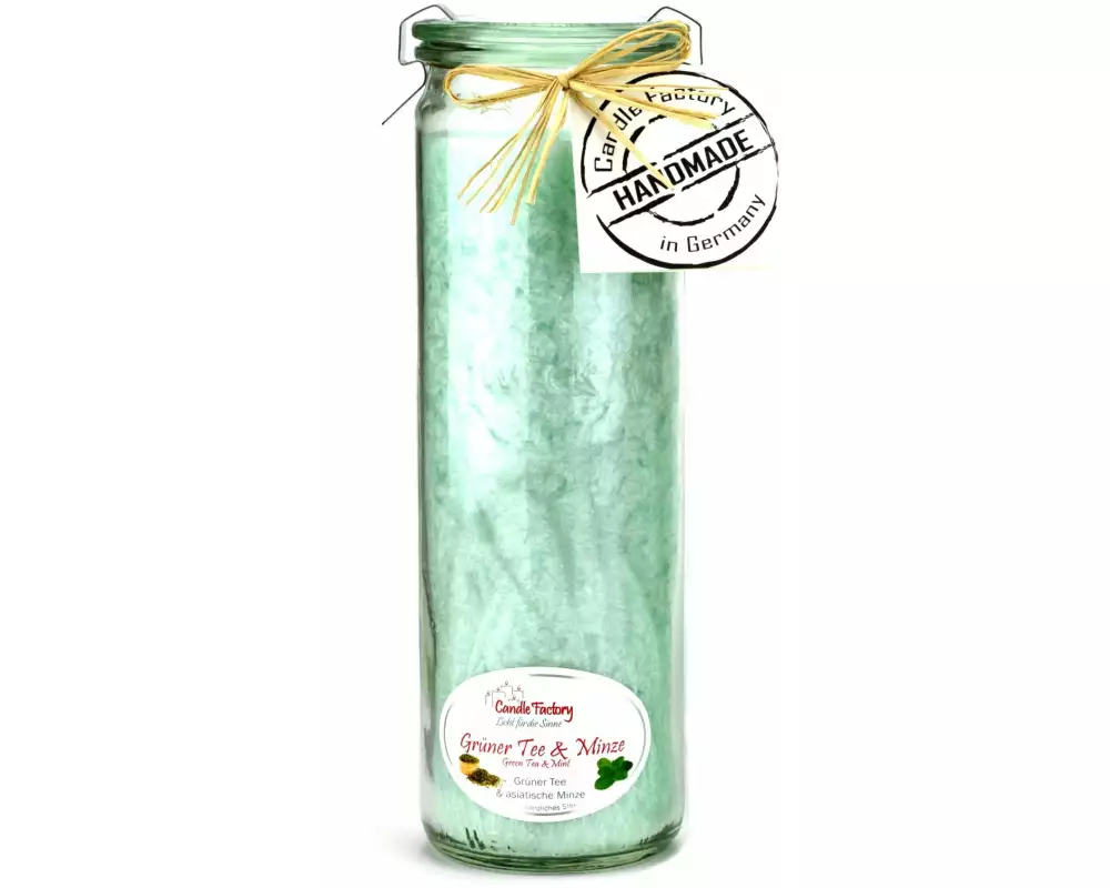 Candle Factory Duftkerze Grüner Tee und Minze Big Jumbo