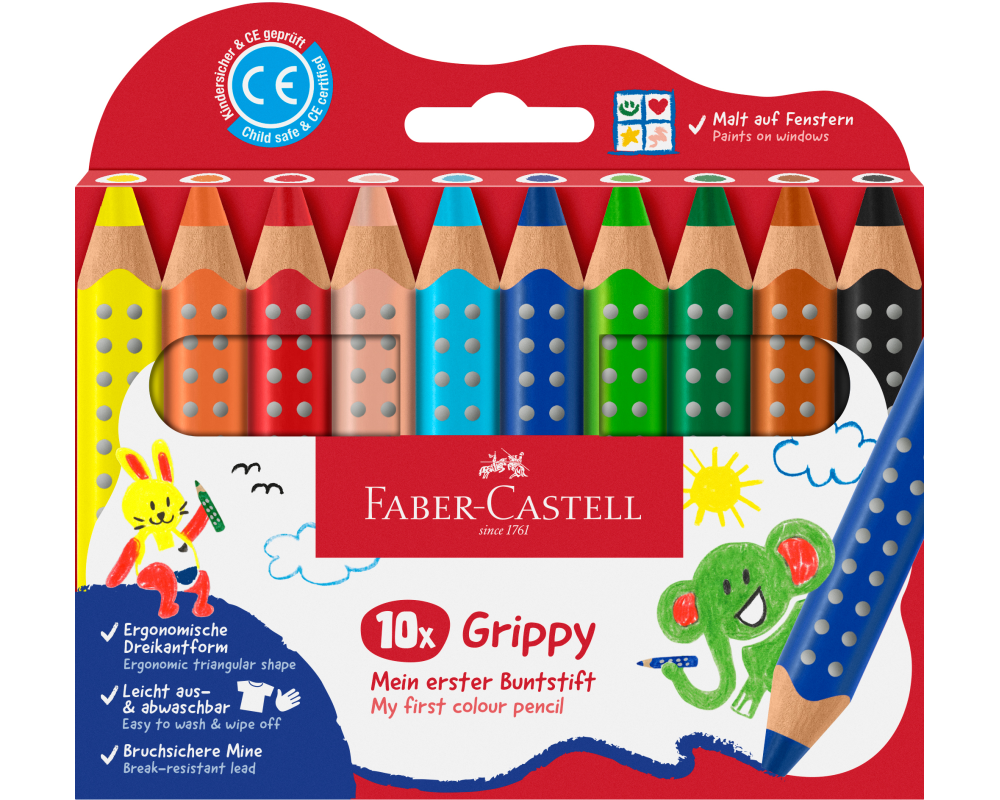Faber-Castell Farbstifte Grippy 10er Set
