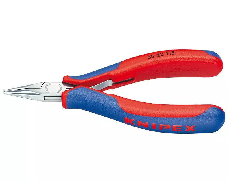 Knipex Elektronik-Greifzange 115 mm flache, runde Backen