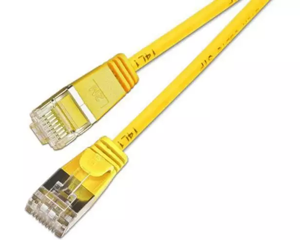 SLIM Slimpatchkabel  Cat 6, U/FTP, 20 m, Gelb