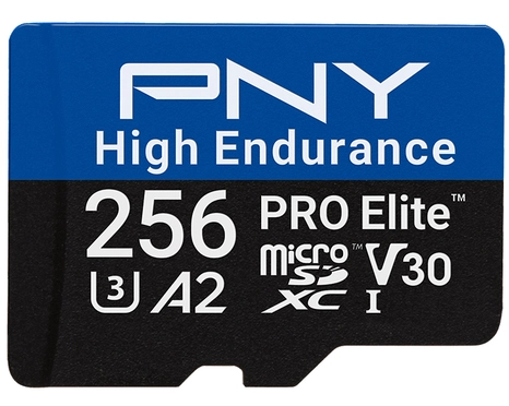 PNY PRO Elite 256 GB Class 10/UHS-I (U3) V30 microSDXC