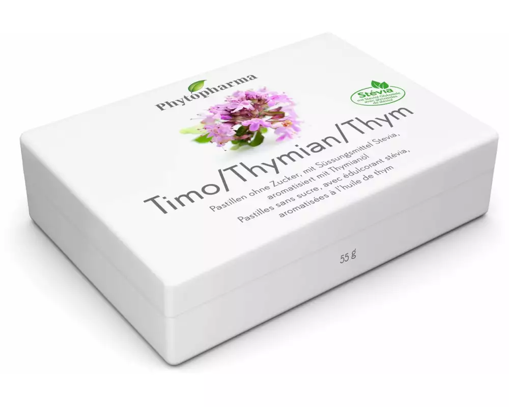Phytopharma Thymian zuckerfreie Pastillen 55 g