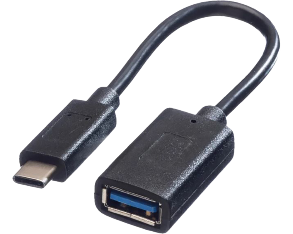 SCHOENENBERGER Cable USB-C to USB-A Female 90.004/11.99.9030 USB 3.2 black