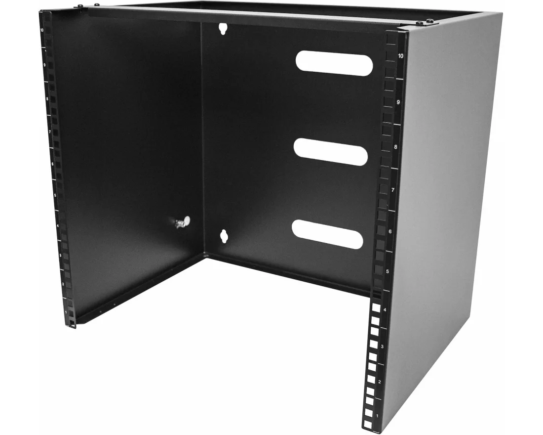 StarTech.com RACK-10U-14-BRACKET Rack Gehäuse Wandmontiertes Regal Schwarz