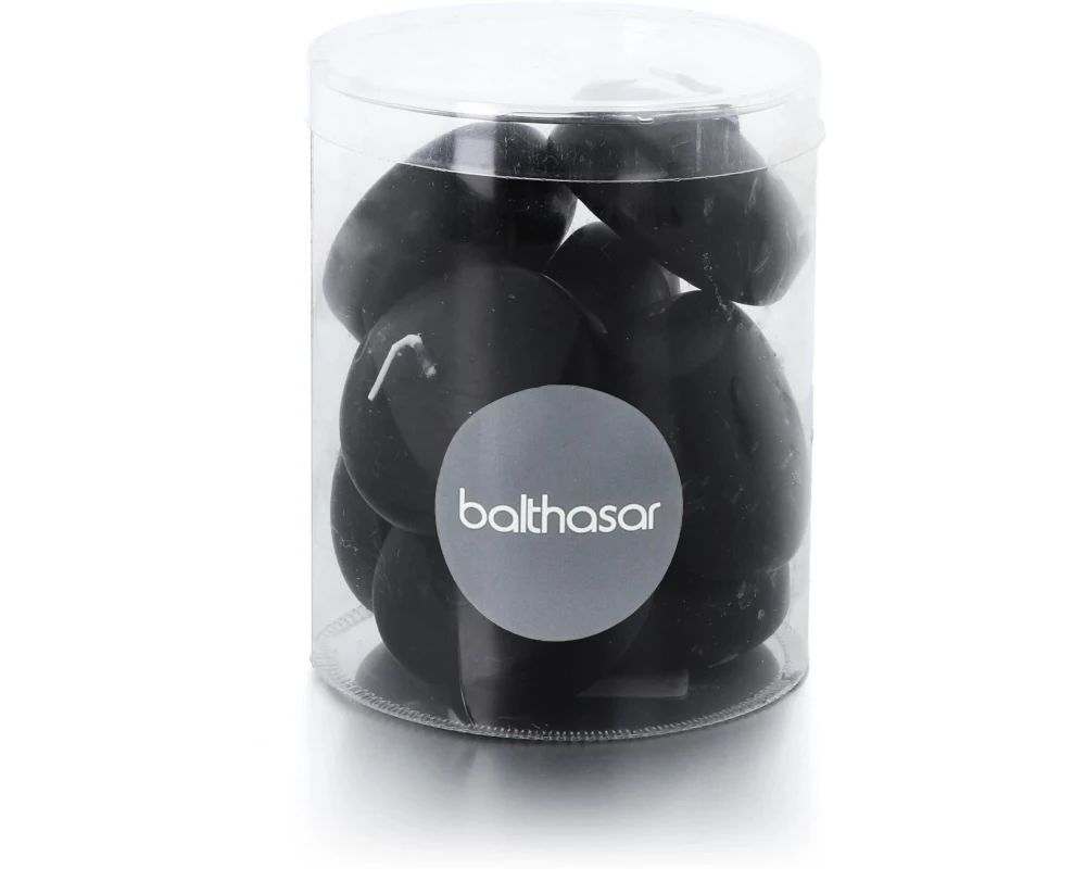 balthasar Schwimmkerzen 2.8 cm x 4.9 cm, Schwarz, 8 Stück
