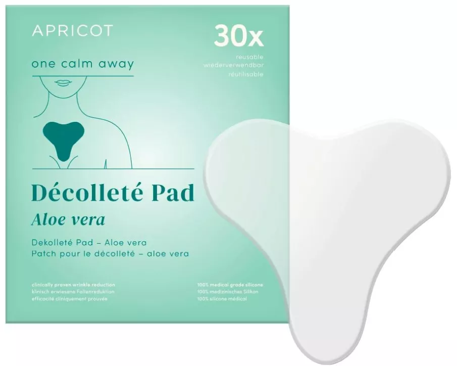 Apricot Décolleté Pad mit Aloe vera 1 Stück, wiederverwendbar