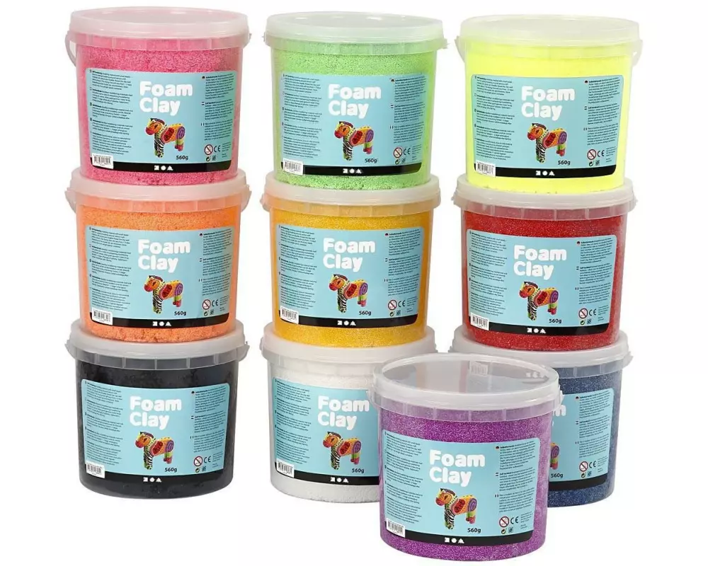 Creativ Company Modellier-Set Foam Clay farbig sortiert