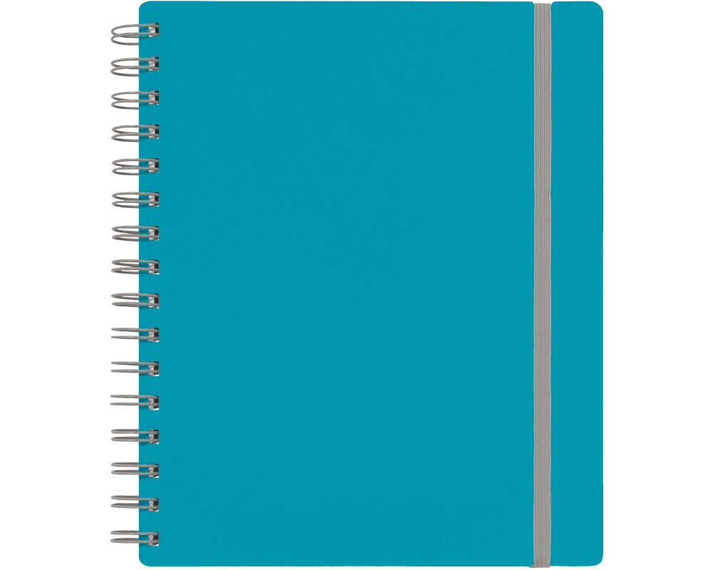 KOLMA Notizbuch Doppia A5 06.543.20 blau/grau, kariert 100 Blatt