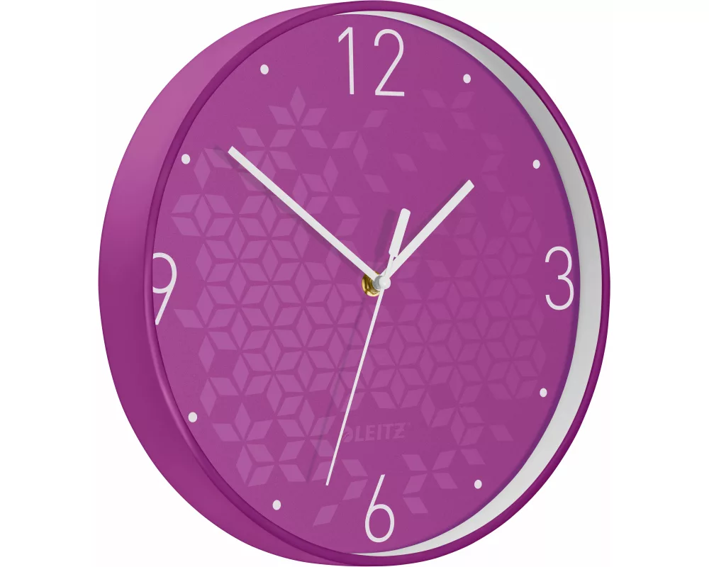 LEITZ Wanduhr WOW 29cm 9015-00-62 violett