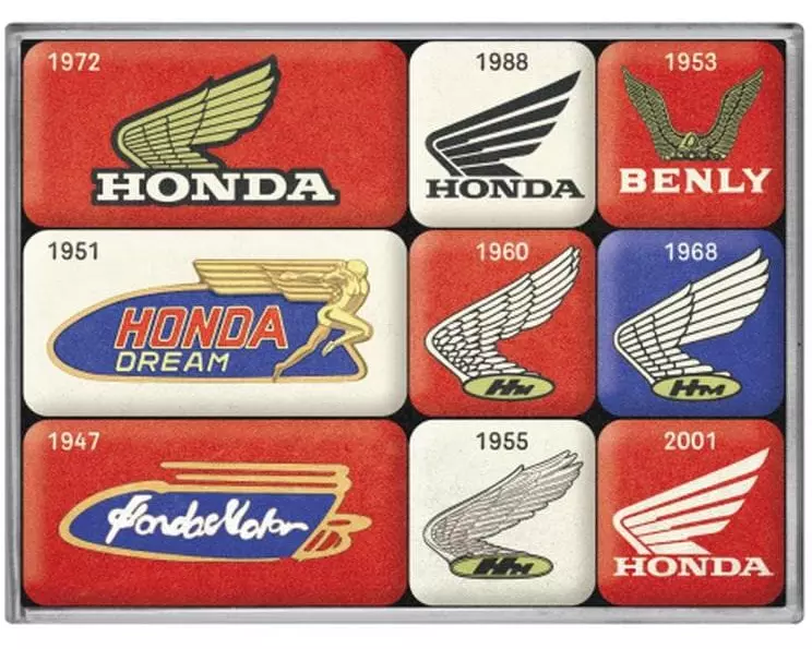 Nostalgic Art Magnet-Set Honda 1 Stück, Rot
