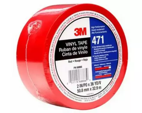 3M Klebeband Weich-PVC 471 51 mm x 32.9 m, Rot
