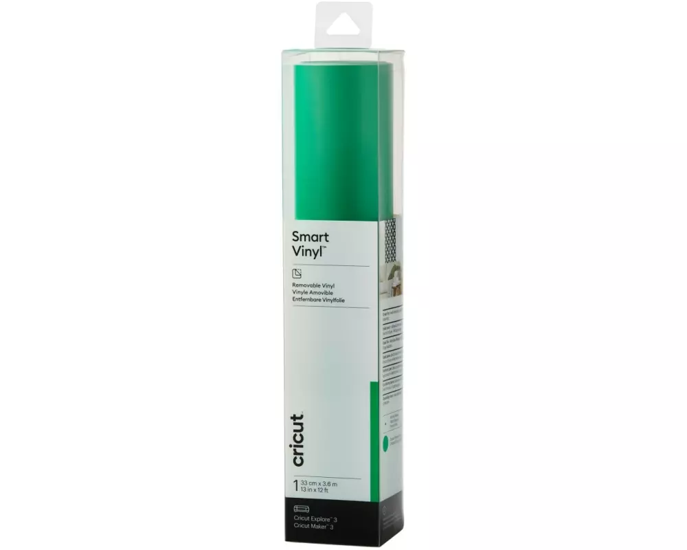 Cricut Vinylfolie Smart ablösbar 33 x 366 cm, 1 Stück, Grün