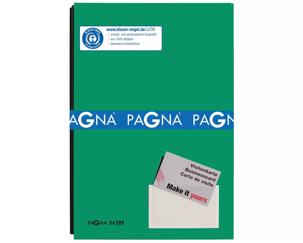 Pagna Unterschriftenmappe Color mit 20 Fächer, Grün