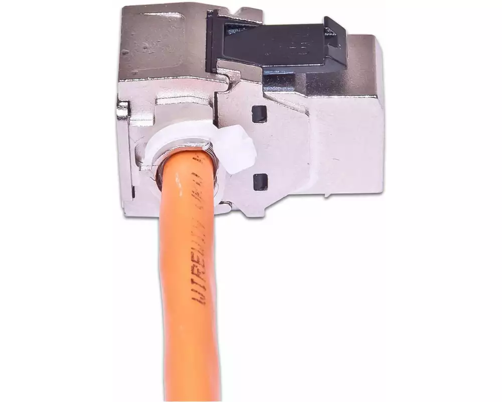 Wirewin Keystone-Modul Cat.6A, RJ-45, STP 90° gewinkelt