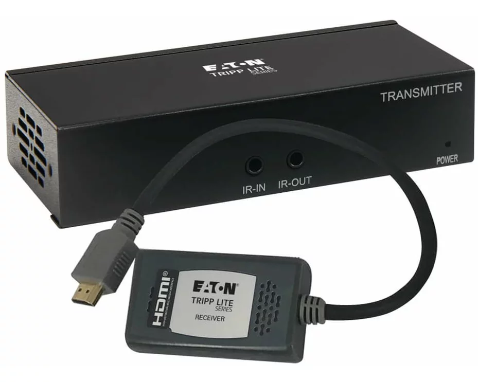 EATON TRIPPLITE HDMI over Cat6 Extender Kit Transmitter and Pigtail Receiver 4K 60Hz 4:4:4 PoC HDR HDCP 2.2 230ft. TAA