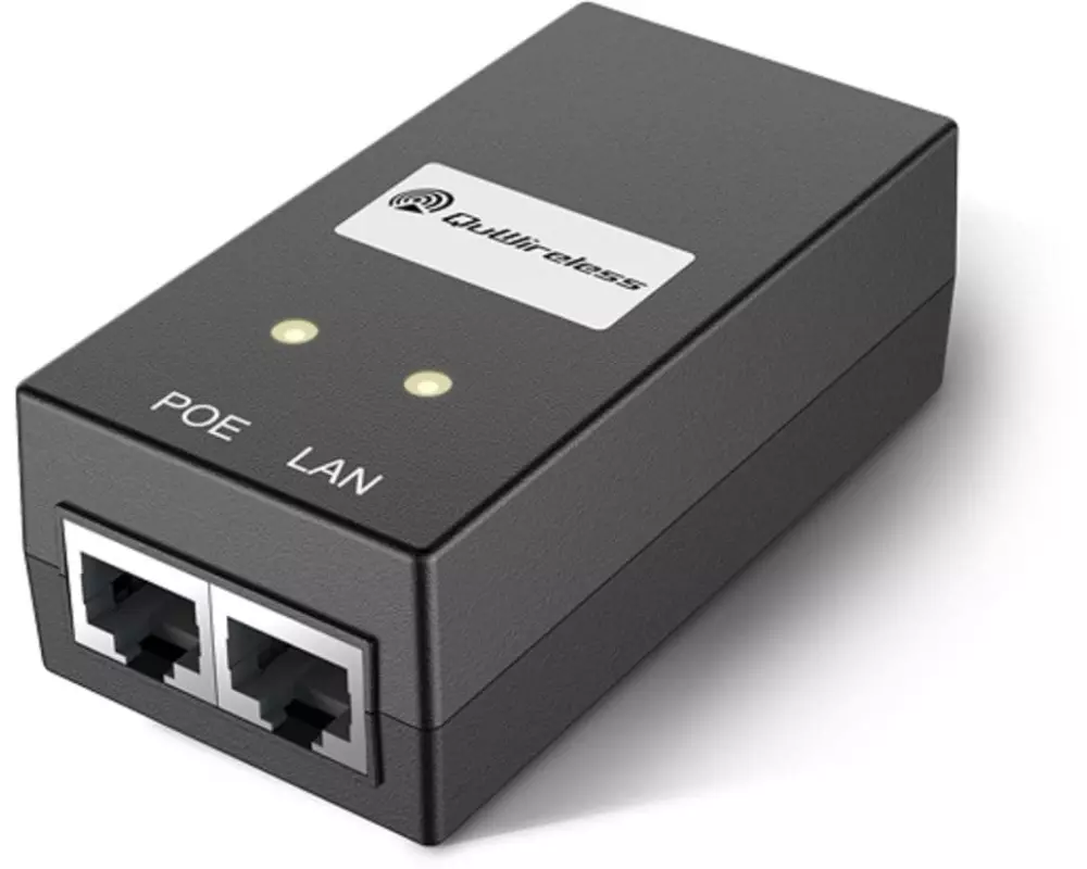QuWireless PoE Injector QuPSU P248E Passiv PoE 24V, 0.8A
