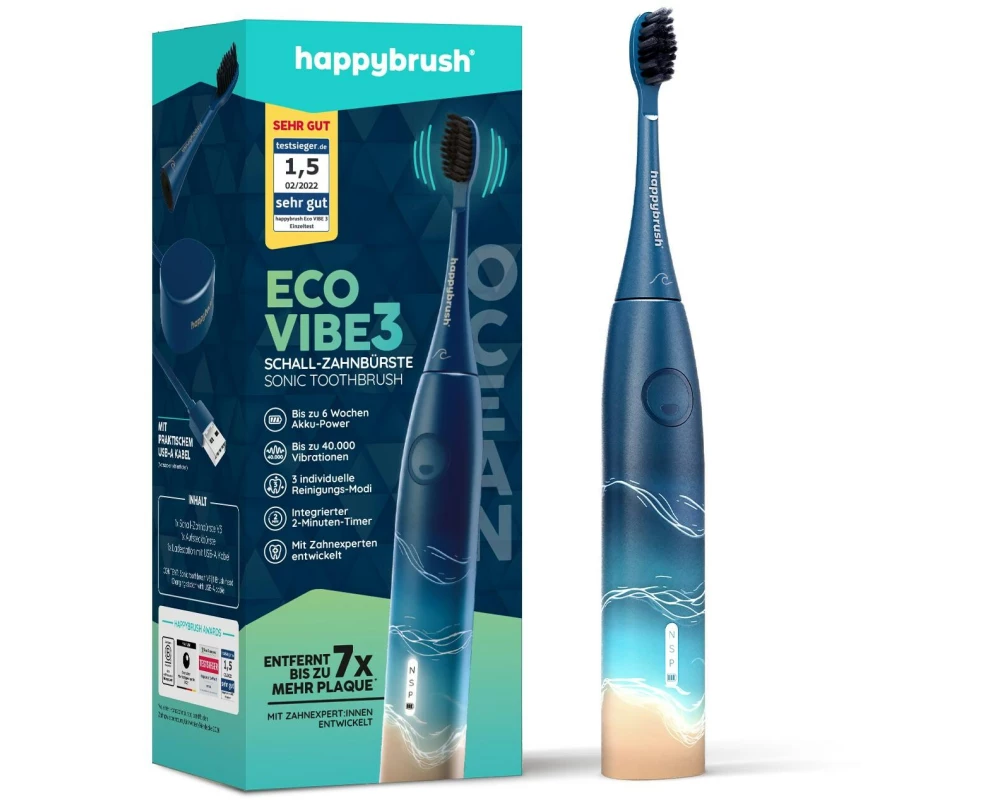 happybrush EcoVibe 3 Ocean Edition StarterKit light