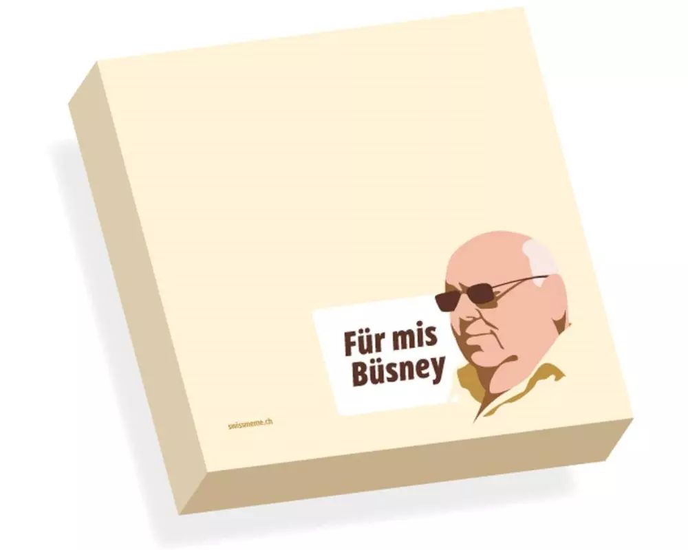 Swissmeme Haftnotizen Büsney, 7 x 7 cm, 50 Blätter