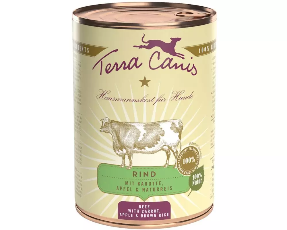 Terra Canis Nassfutter Menue Classic Rind, 400 g