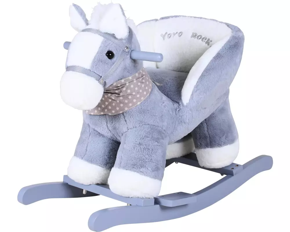 Knorrtoys Schaukeltier Pferd Grau/Weiss