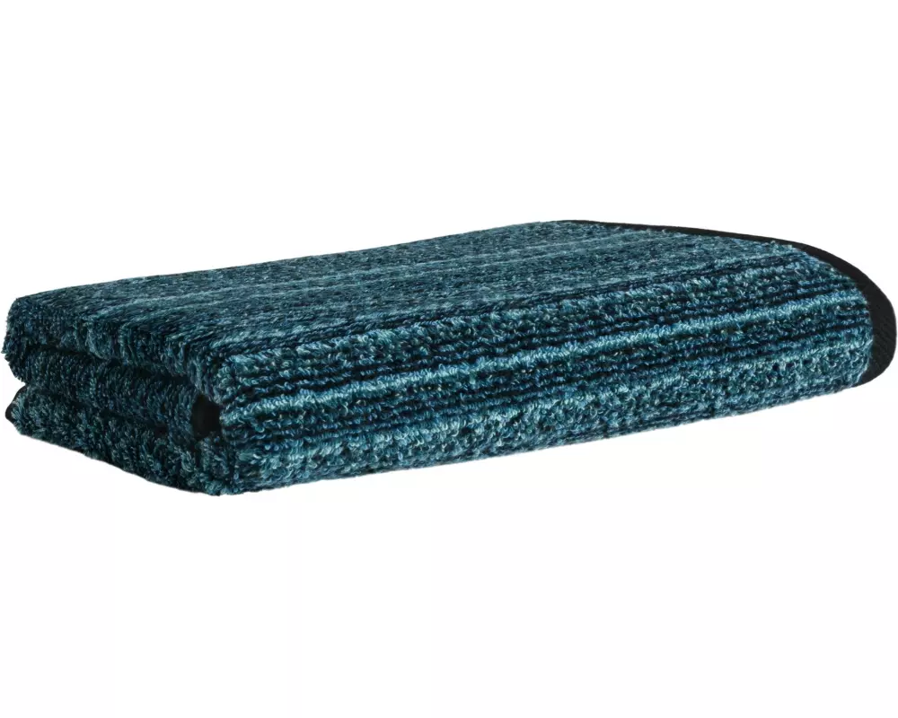 Möve Duschtuch Tide Texture 67 x 140 cm, Dunkelblau/Türkis